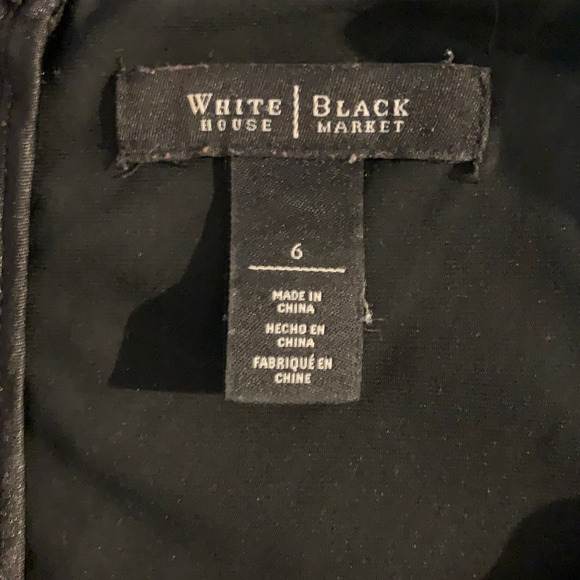 WHBM Dress Women's Size 6 Sheath Bodycon Tiered Stretch Interior Shapewear - Picture 6 of 8